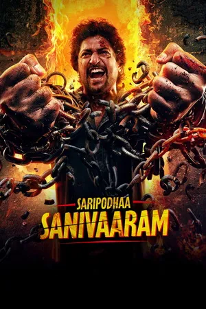 Saripodhaa Sanivaaram 2024 Hindi - Telugu Dual Audio HD Poster Download - Filmyzilla